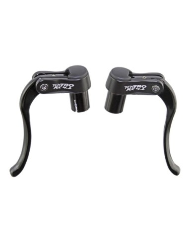 Bar End Alloy Brake Lever Set Tktro Black.